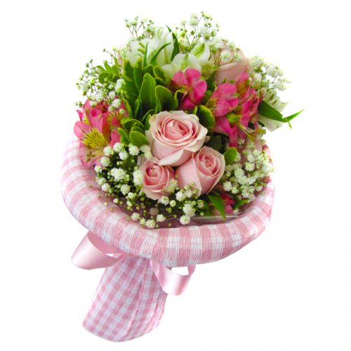 buquê de rosas rosa flores em Florianópolis floricultura em Floripa decoração de eventos