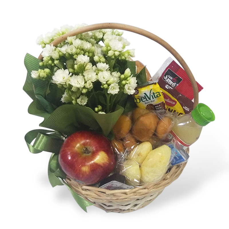cesta de lanche e flores florianópolis