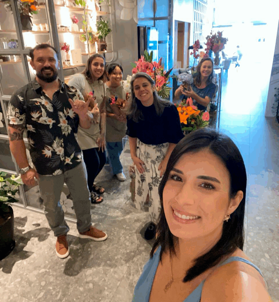 equipe cia das flores vitrine são josé sc