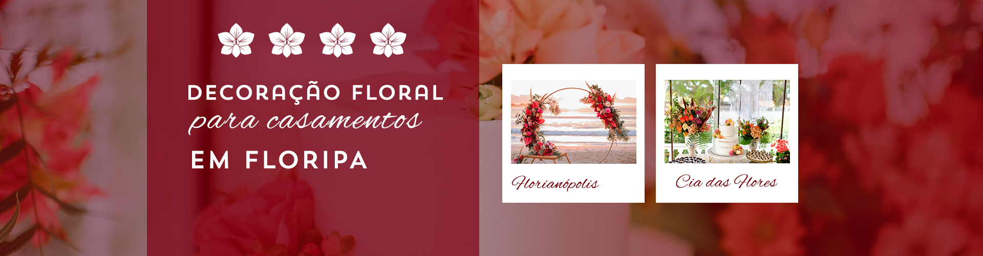 decoração de casamento eventos banner