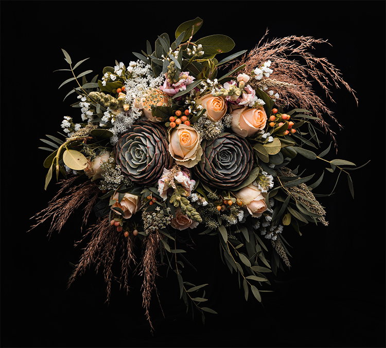 halloween com flores decoração